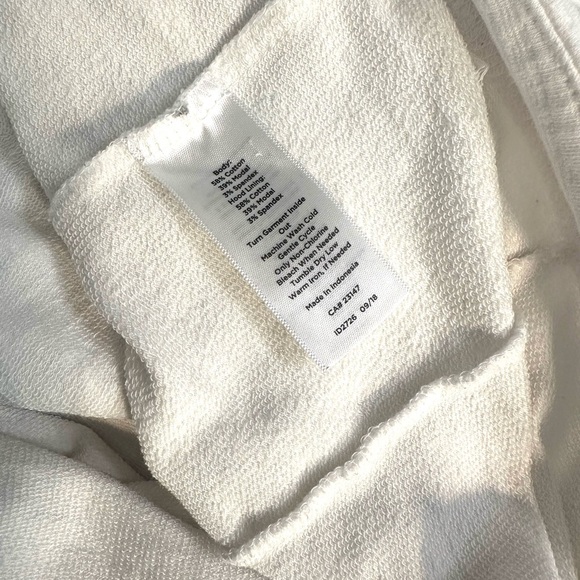 T by Talbots White Hooded Zip-Up Women's Top - Picture 4 of 4